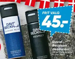Bilka David beckham deodorant tilbud