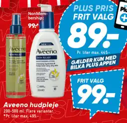 Bilka AVEENO Hudpleje tilbud