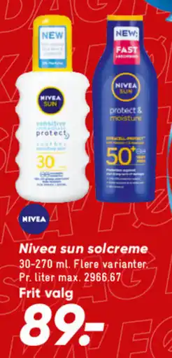 Bilka NIVEA Sun solcreme tilbud