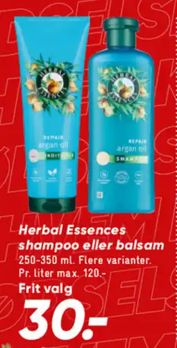 Bilka Herbal essences shampoo eller balsam tilbud