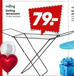 Bilka Salling tørrestativ, DKK 79 tilbud