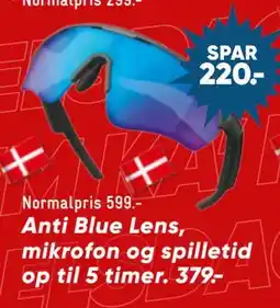 Bilka Anti Blue Lens, mikrofon og spilletid op til 5 timer. 379.-, DKK 379 tilbud