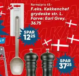 Bilka Køkkenchef grydeske str. L. Farve: Earl Grey., DKK 36.75 tilbud