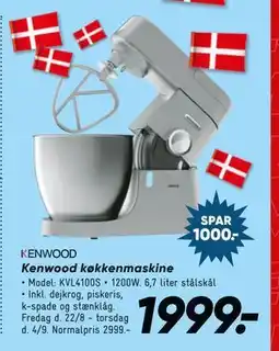 Bilka Kenwood køkken maskine, DKK 1999 tilbud