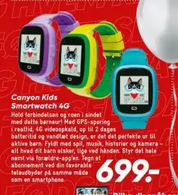 Bilka Canyon Kids Smartwatch 4G, DKK 699 tilbud