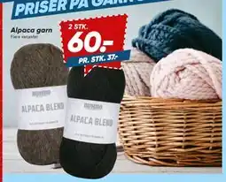 Bilka Alpaca garn, DKK 60 tilbud