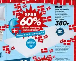 Bilka SPAR 60% på top-, spring- og skummadrasser tilbud