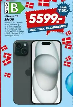 Bilka iPhone 15 256GB, DKK 5599 tilbud