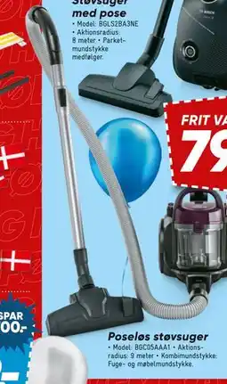 Bilka Poseløs støvsuger, DKK 799 tilbud