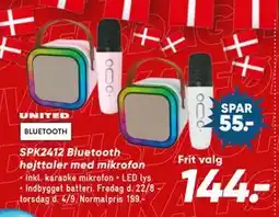 Bilka SPK2412 Bluetooth højttaler med mikrofon, DKK 144 tilbud