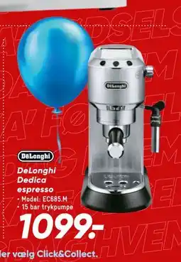 Bilka DeLonghi Dedica espresso, DKK 1099 tilbud