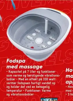 Bilka Fodspa med massage, DKK 199 tilbud