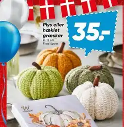 Bilka Plys eller hæklet græskar, DKK 35 tilbud