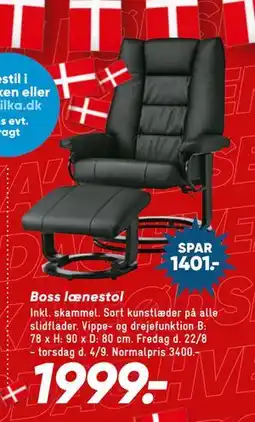 Bilka Boss lænestol, DKK 1999 tilbud