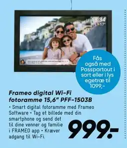 Bilka Frameo digital Wi-Fi fotoramme 15,6” PFF-1503B, DKK 999 tilbud
