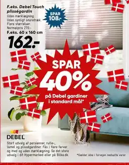 Bilka Debel Touch plisségardin, DKK 162 tilbud