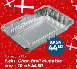 Bilka Char-Broil alubakke stor - 10 stk 44.50, DKK 44.5 tilbud