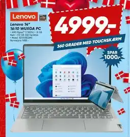 Bilka Lenovo 14” 16:10 WUXGA PC, DKK 4999 tilbud