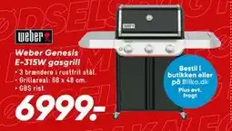 Bilka Weber Genesis E-315W gasgrill, DKK 6999 tilbud