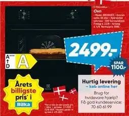 Bilka Ovn, DKK 2499 tilbud