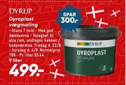 Bilka Dyroplast vægmaling, DKK 499 tilbud