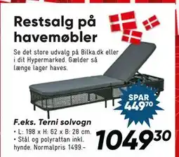 Bilka Terni solvogn, DKK 1049.3 tilbud