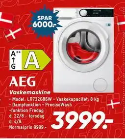Bilka Vaskemaskine, DKK 3999 tilbud