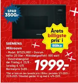 Bilka Mikroovn, DKK 1999 tilbud
