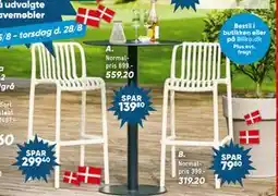 Bilka Messina barstol, DKK 319.2 tilbud