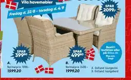 Bilka Gotland loungestol, DKK 1599.2 tilbud