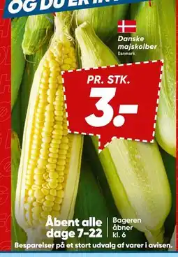Bilka Danske majskolber, DKK 3 tilbud
