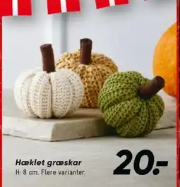 Bilka Hæklet græskar, DKK 20 tilbud