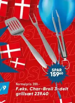Bilka Char-Broil 3-delt grillsæt 239.40, DKK 239.4 tilbud