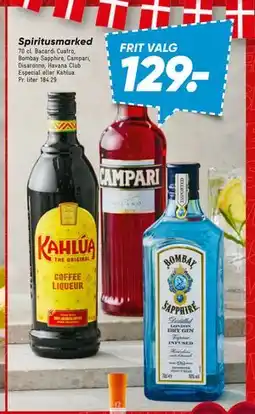 Bilka Spiritus marked, DKK 129 tilbud