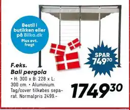Bilka Bali pergola, DKK 1749.3 tilbud