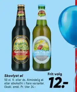 Bilka Skovlyst øl, DKK 12 tilbud