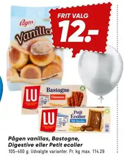 Bilka Pågen vanillas, Bastogne, Digestive eller Petit ecolier, DKK 12 tilbud