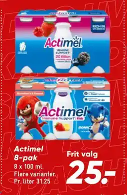 Bilka Actimel 8-pak, DKK 25 tilbud