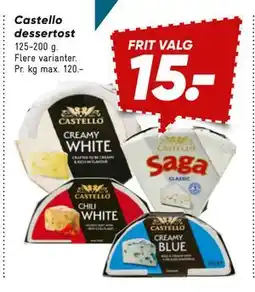 Bilka Castello dessertost, DKK 15 tilbud