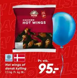 Bilka Hot wings af dansk kylling, DKK 95 tilbud