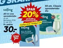 Bilka SPAR 20% på Salling maskinopvask tilbud