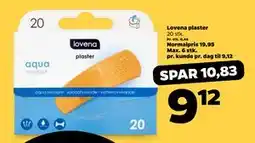 Netto Lovena plaster, DKK 9.12 tilbud