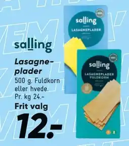 Bilka Lasagneplader, DKK 12 tilbud