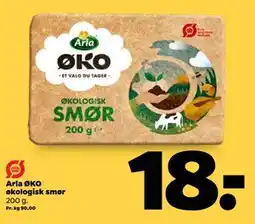 Netto Arla ØKO økologisk smør, DKK 18 tilbud