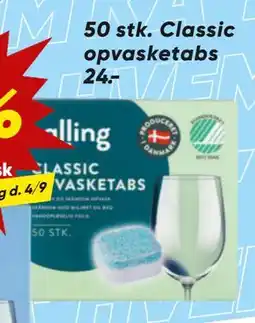Bilka 50 stk. Classic opvasketabs, DKK 24 tilbud