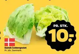 Netto Dansk icebergsalat, DKK 10 tilbud