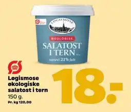 Netto Løgismose økologiske salatost i tern, DKK 18 tilbud