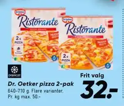 Bilka Dr. Oetker pizza 2-pak, DKK 32 tilbud