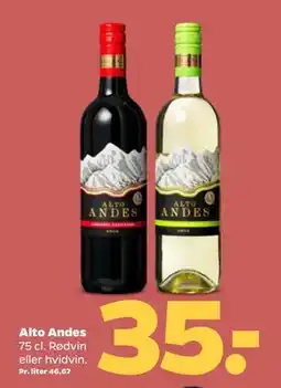 Netto Alto Andes, DKK 35 tilbud