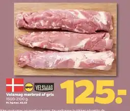 Netto Velsmag mørbrad af gris, DKK 125 tilbud